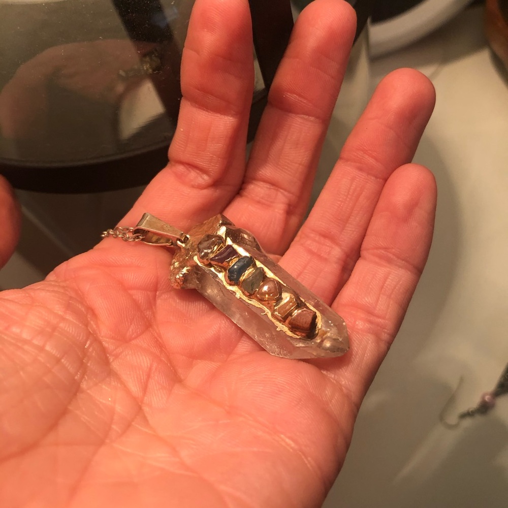 💖SOLD💖REAL quartz necklace